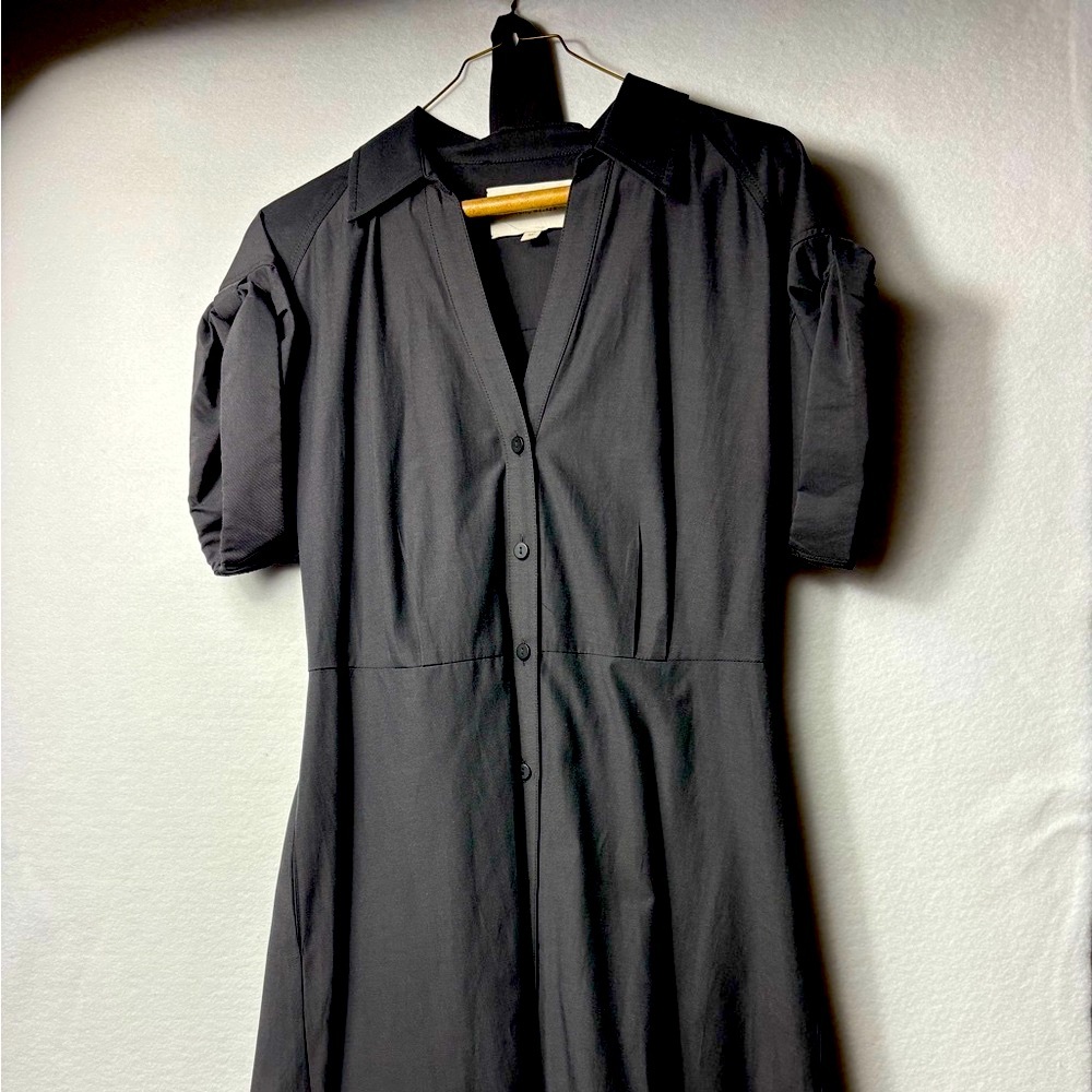 COPY - Brochu Walker Gray A-Line Puff Sleeve Maxi Dress